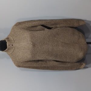 Joseph Abboud Men's 1/4 Zip Brown Sweater Size L